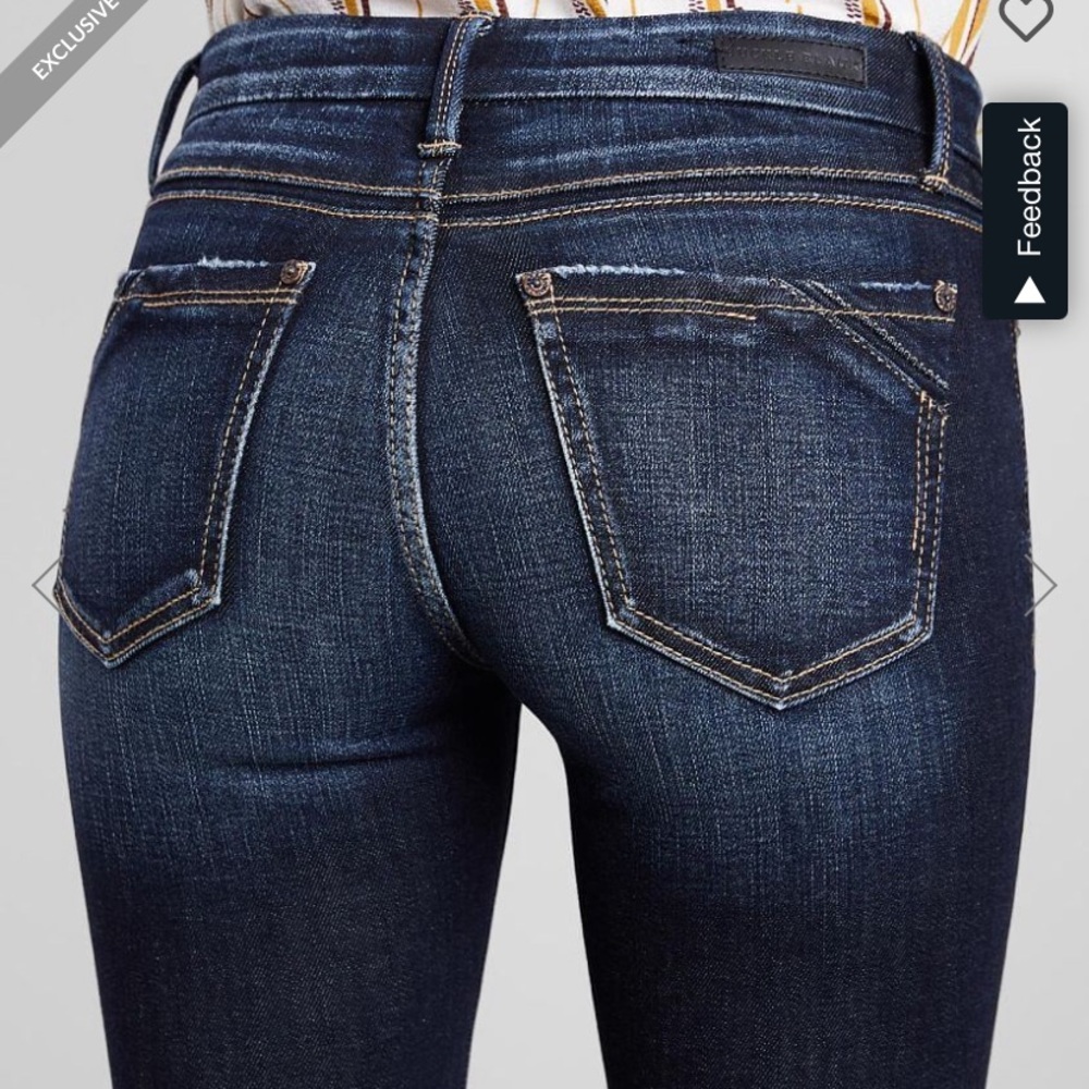 Mid-rise Ankle Skinny Buckle Black Fit #53